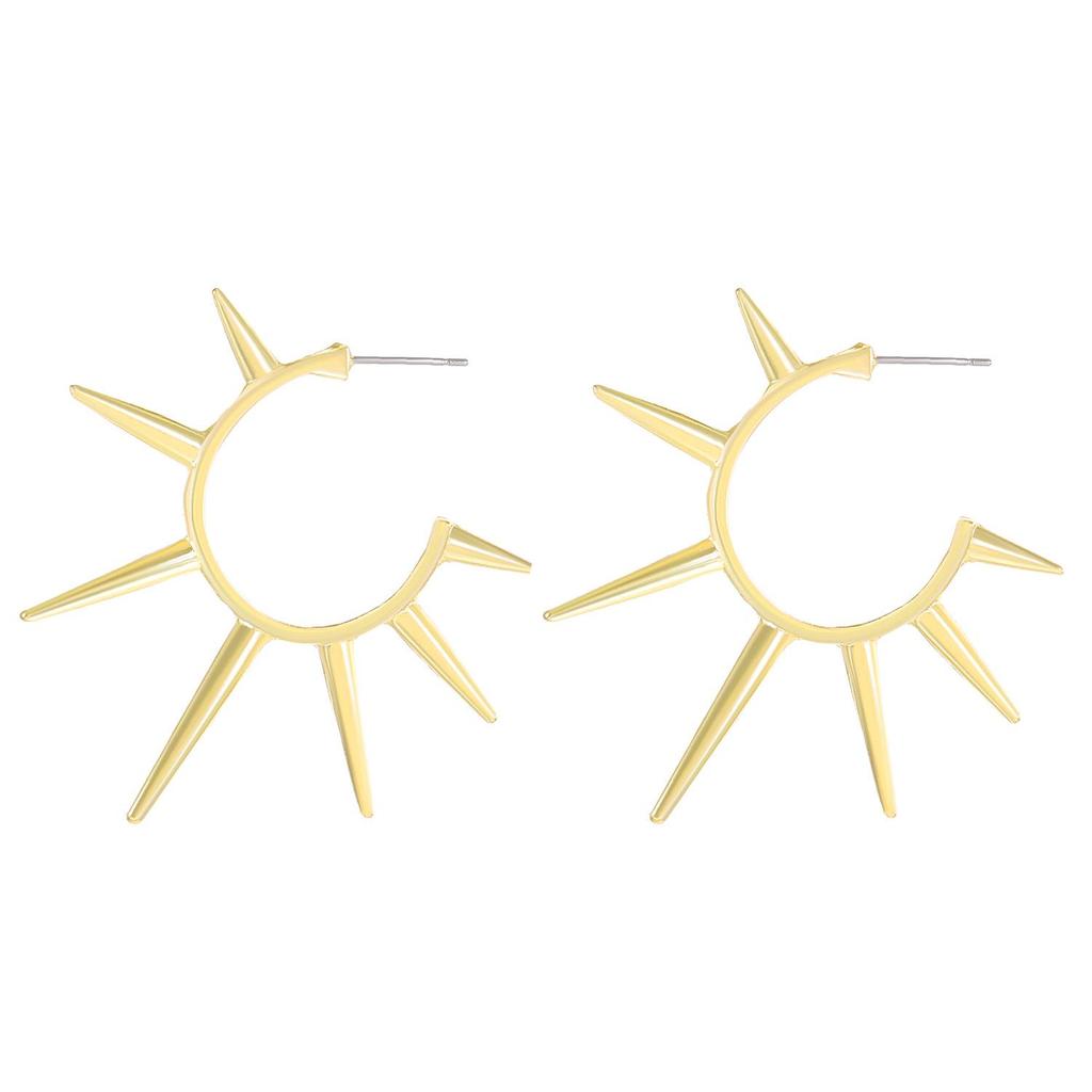 Cercei Gotic cu Nituri: Cercei Geometrici Eleganti pentru Femei, Bijuterii Punk Hip Hop Europene si Americane