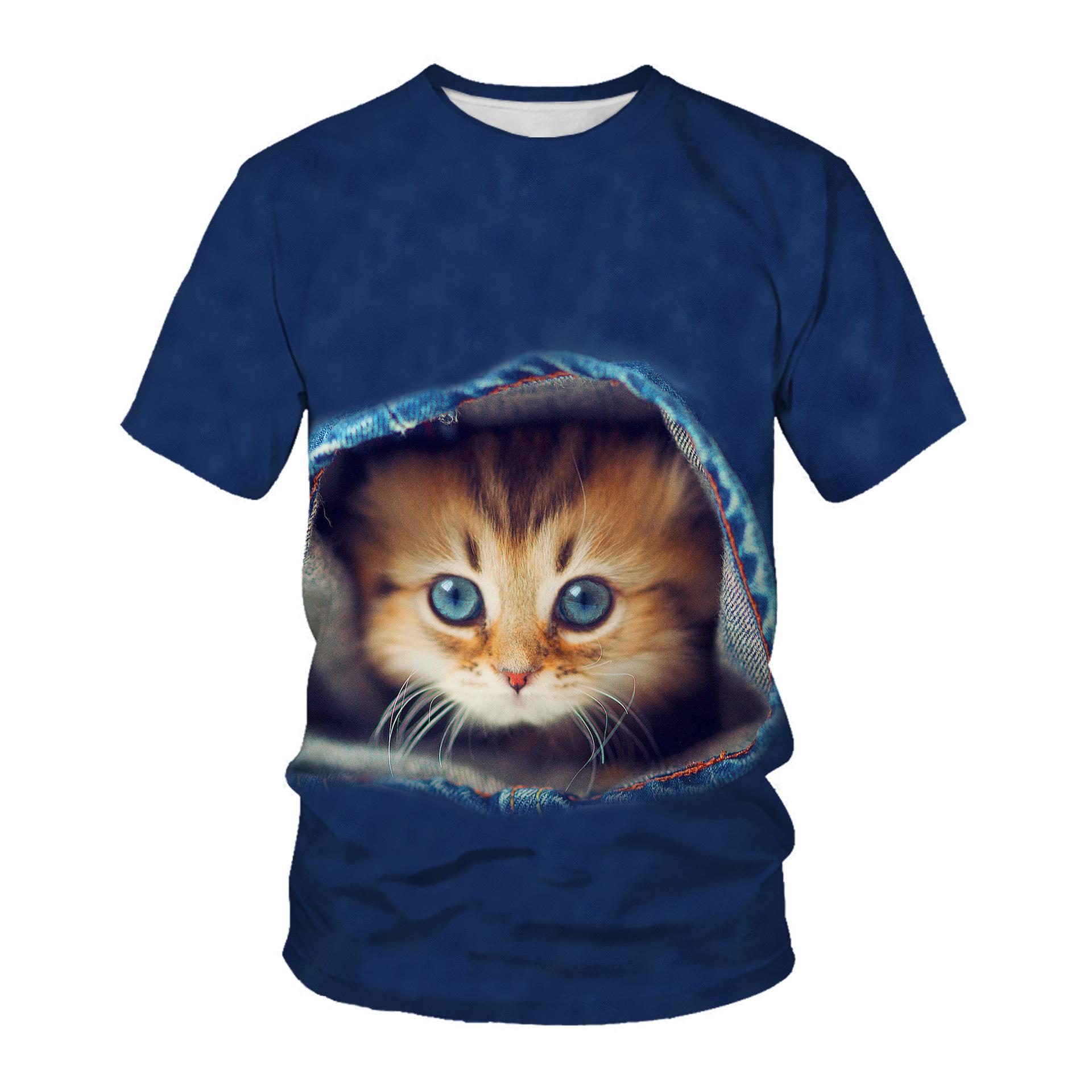 Летняя мужская футболка с 3D животным принтом — фото 16