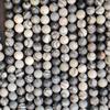 Size 6 MM 8 MM 10 MM Size, Genuine Natural Polish Stone Web Jasper Gemstone Beads, Black Round Loose Beads.