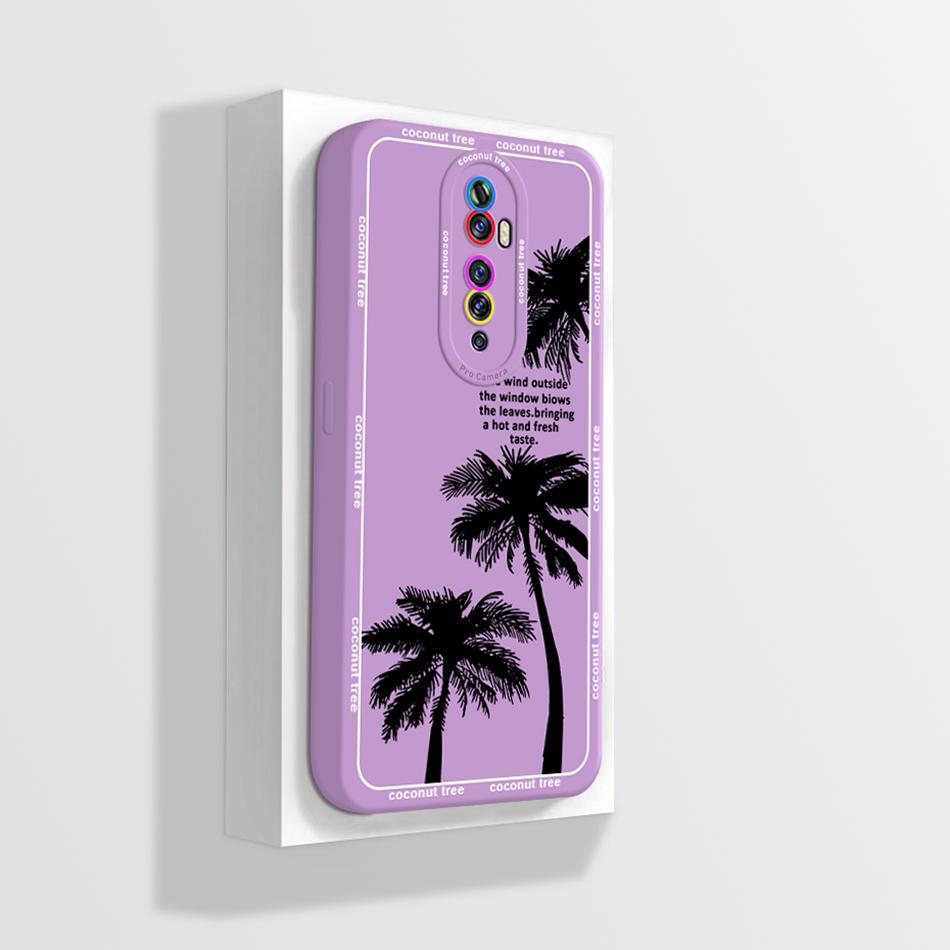 Quadratische Flüssigsilikonhülle für OPPO Reno 2 Reno2 2Z 2F Z F Linsenschutz Stoßfest Weiche Handyhüllen Rückseite Reno2F Reno2Z