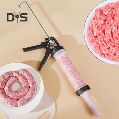 Insaccatrice per Salsiccia Riempitrice di Carne Macchina Manuale per Salsiccia con 3 Tubi per Insaccare di Grado Alimentare Grande Capacità Kit di Tubi per Insaccare Salsiccia per Salsicce Fatte in Casa