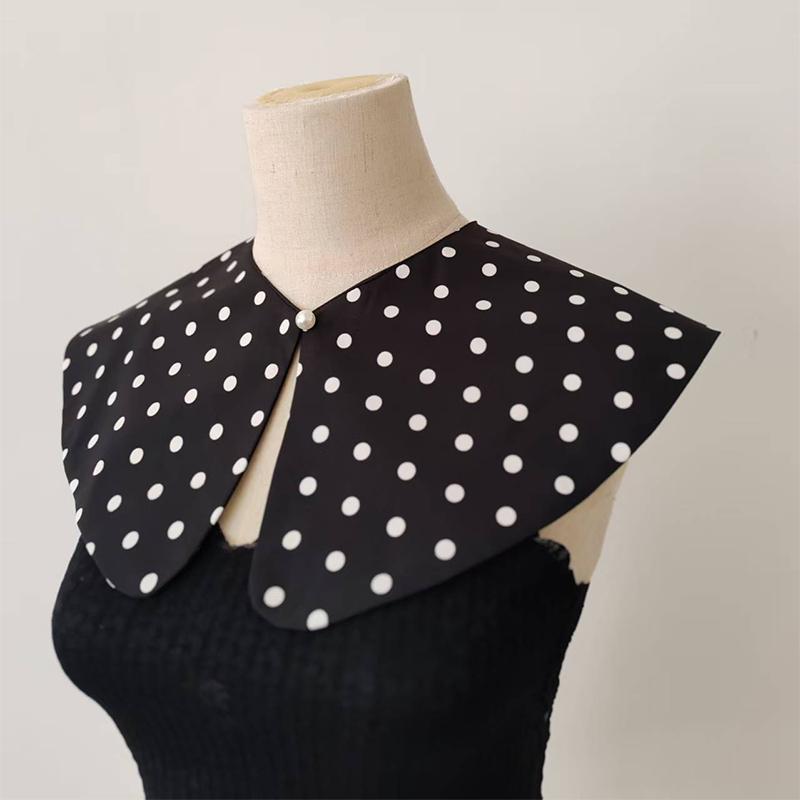 Fashion Large Lapel Shawl Fake Collar Sweater Shirt Decorative Removable Collar Cape Dress Accessories For Women Girls