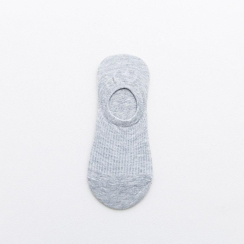 Female Spring and Summer Thin New Color Cotton Silicone Non Slip Shallow Mouth Do Not Fall with Invisible Socks