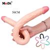 Obrovské dildo 56 cm Super realistické erotické hračky na měkký penis s dvojitou hlavou pro ženy a muže