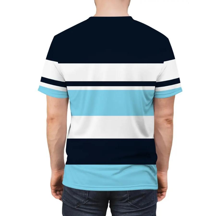 Men Bird Striped T Shirt Short Sleeve O-Neck TShirt Vintage Sport Casual Large Size T-Shirts Men’s