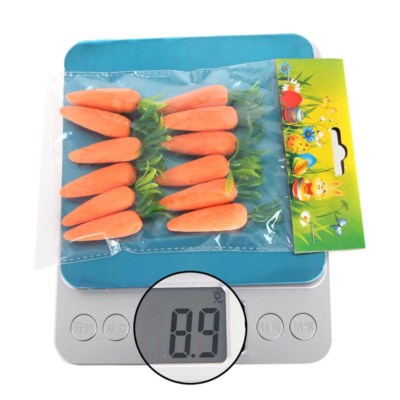 12Pcs Easter Home Kitchen Decoration Artificial Foam Carrot Mini Easter Carrot Ornament