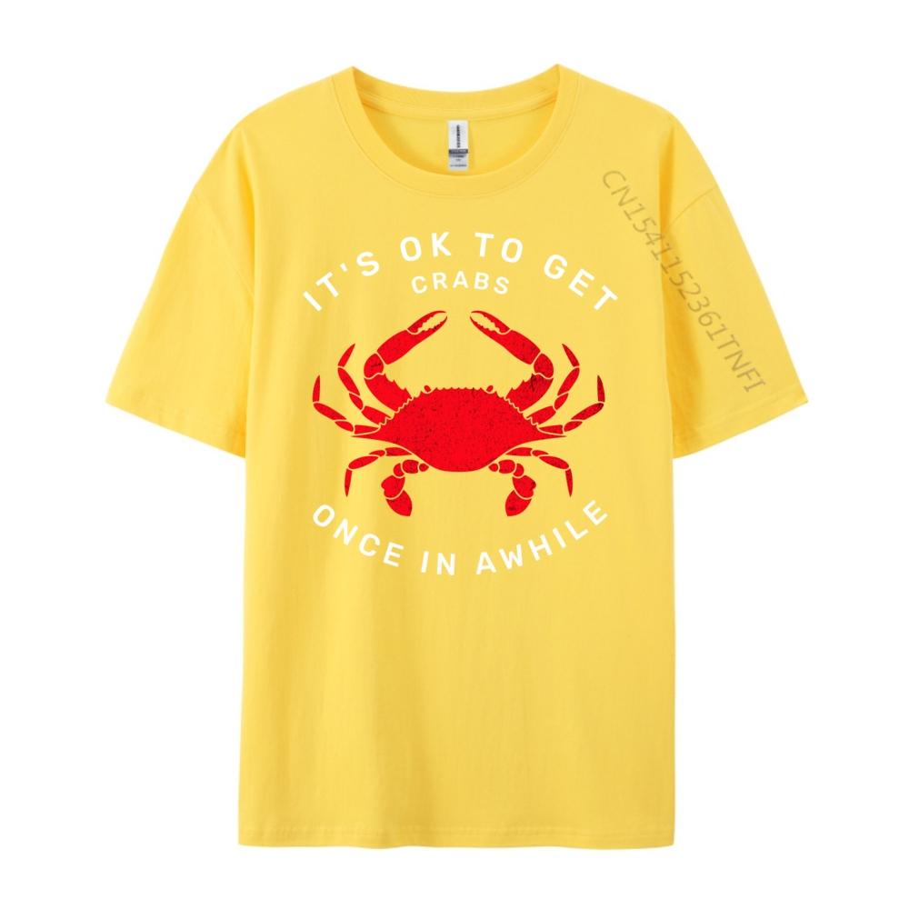 Lustige Krabbe Es ist okay, sich ab und zu Krätze zu holen Herren Grafik-T-Shirts T-Shirt EU-Größe Kreativ
