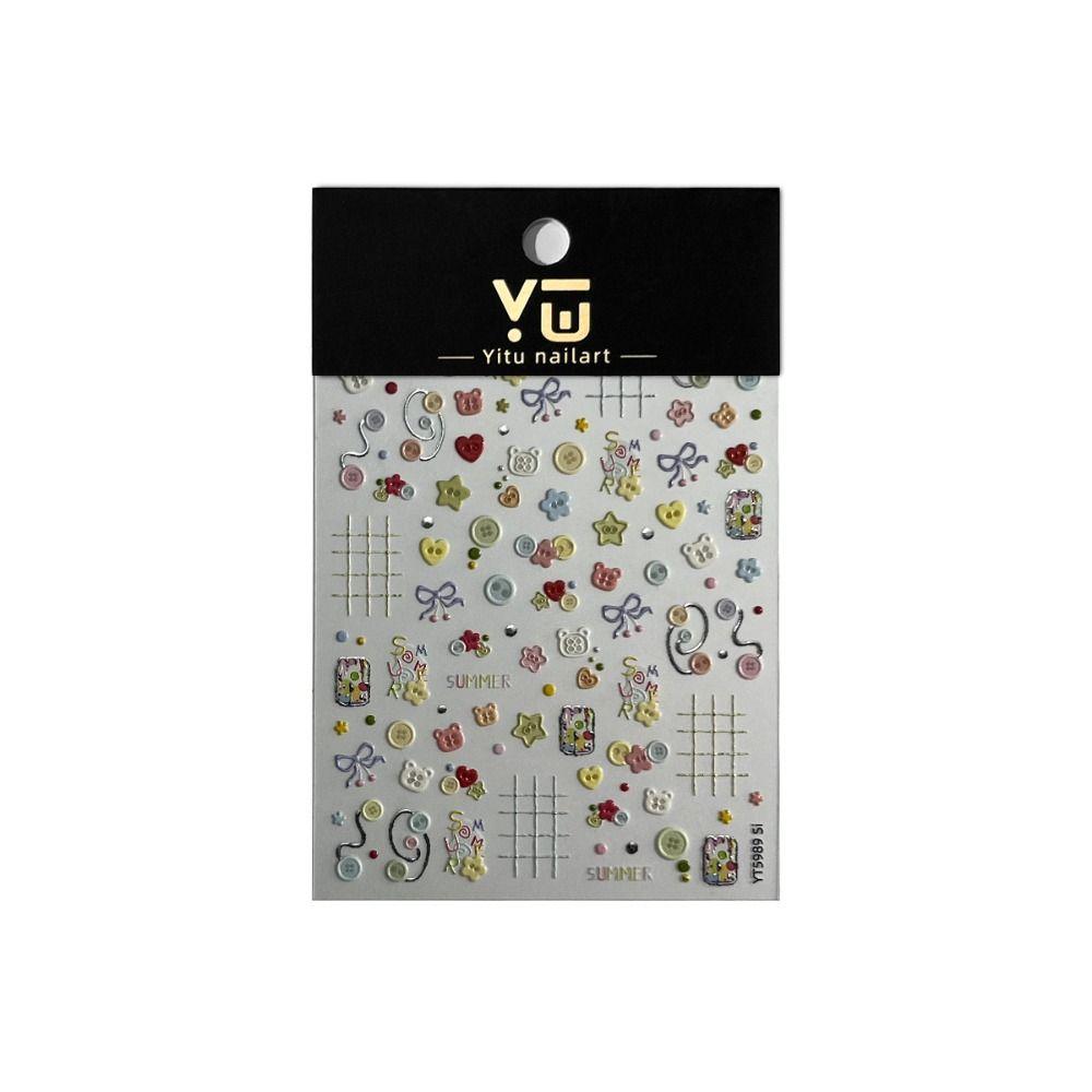PVC Nail Decals Self Adhesive Nail Decoration Kawaii DIY Nail Stickers Home Nail Art