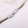 European American Inlaid Zirconia Stainless Steel Earrings: Elegant, Luxurious, Simple Design for Women