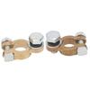 4pcs Battery Cable Terminal 300A Brass Battery Terminal Connector M10 for Automobiles Trucks Caravan