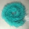 Blue 1PLY Natural Ostrich Feather Boa Fluffy Plume Ribbon Shawl DIY Sewing Trim for Wedding Christmas Party Dress Costume Accessories