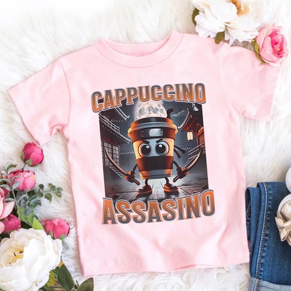 Italská Brainrot Dětské Tričko Tung Tung Tung Sahur Letní Oblečení Vtipné Meme Krátký Rukáv Tričko Kluk Dívka Roztomilé Tričko Dárek