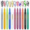 12 Farben 3D Nail Art Stifte Set, Nail Point Graffiti Dotting Stift Zeichen Malerei Liner Pinsel Für DIY Nail Art Beauty Verzierung Maniküre Werkzeuge
