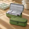 Portable School Supplies Bag Multi-compartment Pencil Case, Large Capacity Durable Stationery Organizer, Polyester Compact Wear-resistant Pouch