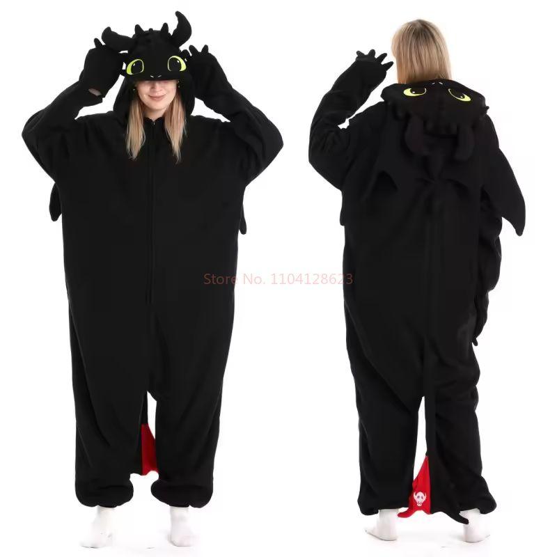Toothless Dragon Onesie Pajamas for Adult Jumpsuit Animal Pijamas How To Train Pyjama Unisex Homewear Cosplay Party Costumes