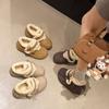 Inner Height Increase, Fleece Birkenstocks, Autumn and Winter New Versatile Fluffy Lazy Small Cotton Shoes