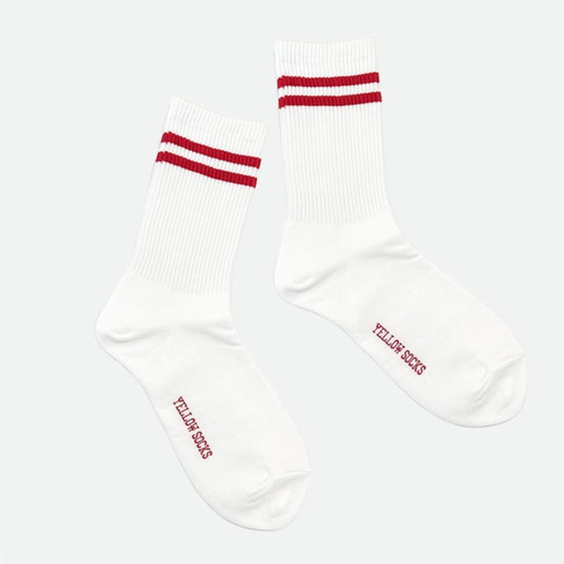 YELLOWSOCKS 2 LINE RED 2 LINE RED