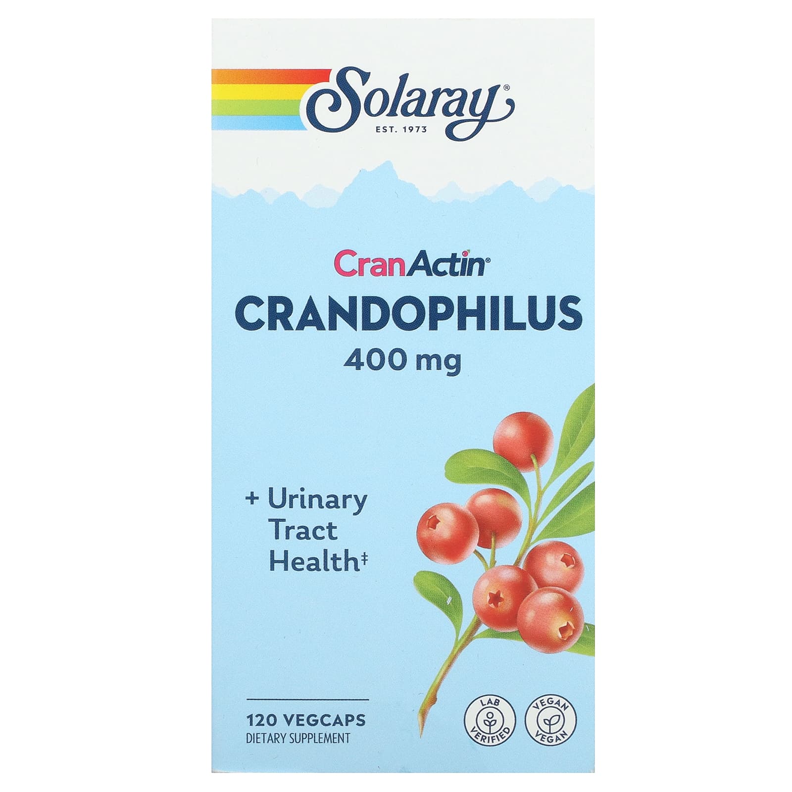 

Solaray, CranActin, Crandophilus, 400mg, 120 Veggie Capsules (200mg per capsule)
