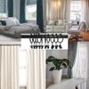 M-Modern-16 Pack Curtain Rings With Clips,Window Clip Rings Black Curtain Hooks Hangers Clip Rings For Hanging,1.26 Inch Diamete