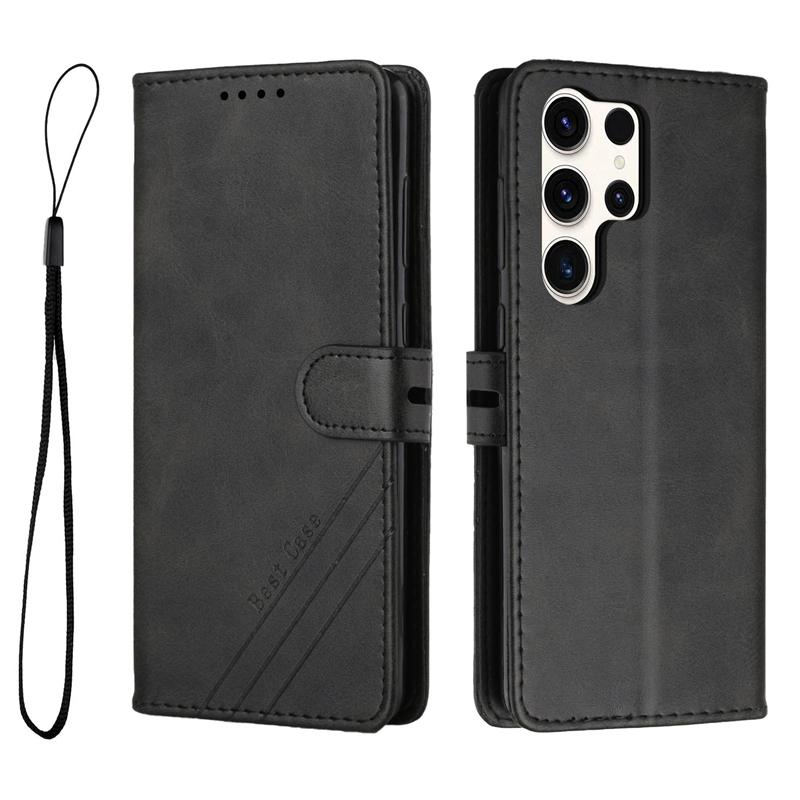 Für Samsung Galaxy S25 Ultra Hülle Leder Flip Case auf Coque Samsung S 25 Ultra S25 Plus Handyhüllen Magnetische Brieftaschenabdeckung