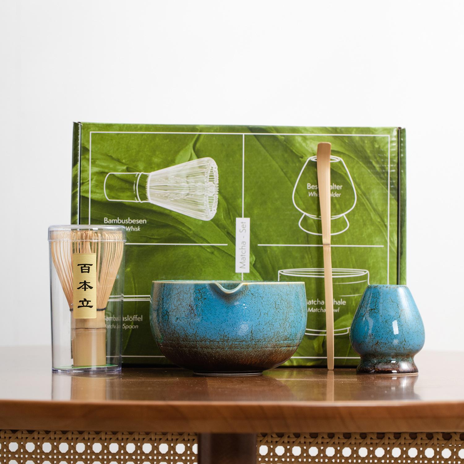 Набор бамбуковых венчиков для матча, керамическая пиала, традиционные японские инструменты для приготовления чая, аксессуары для домашней кухни, подарок