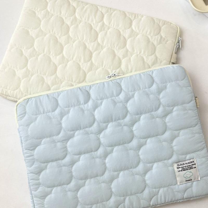 Cute Cloud Embroidery Ipad Tablet Bag//inch Notebook Storage Bag