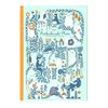 Showa Horizontal Opening Learning Animal Notebook, Notebook, Series, A-Ruled, B5, 5-Pack, Animals, 0980000075