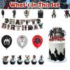 Skibidi Toilet Party Decoration Set Fun And Colorful Birthday Balloons Flags And Cake Toppers