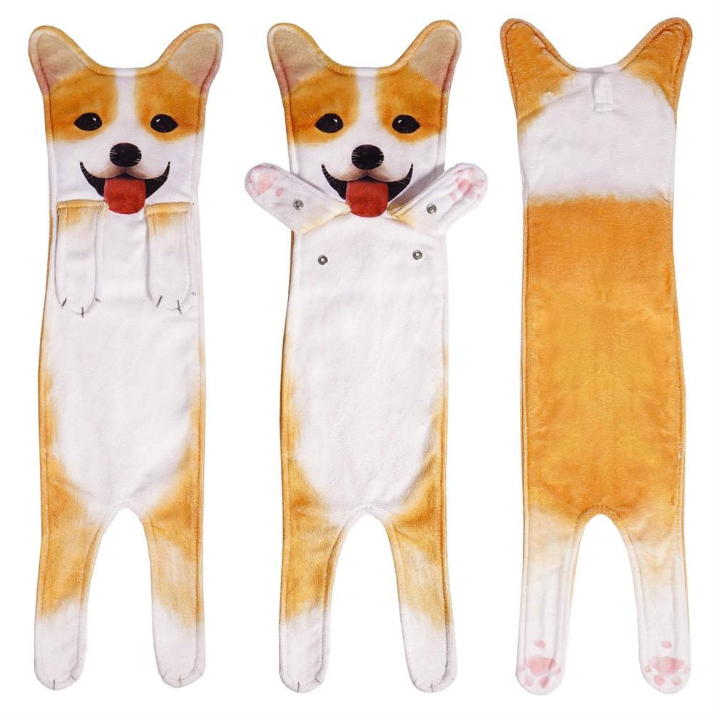 

Unique Home Decor Cute Dog Towels Dog Hand Towels Absorbent Towels Golden Towels