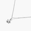 Volume Mini Flower Pendant Slim Chain Necklace (C2503-AN884_SV)