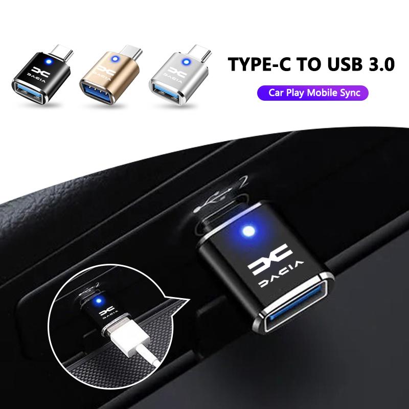 BGS1 TYPE-C TO USB 3.0 Mini Car Play Mobile Sync Auto Accessory for Dacia Duster Logan Sandero Lodgy Dokker Stepway Mcv 2 Solenza RS