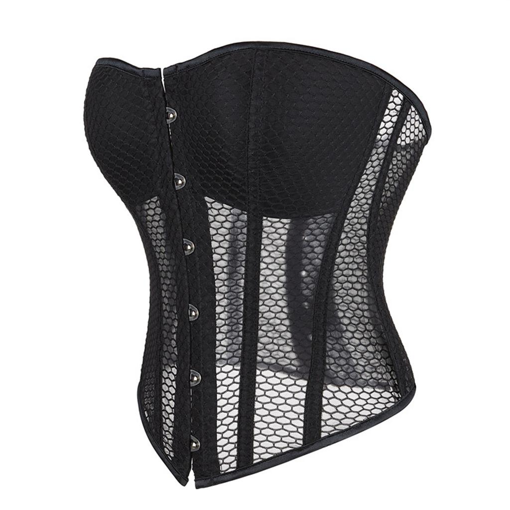 Korzetové topy pro ženy, tvarované spodní prádlo, trimovaný pas Push Up Bodysuit Bustier Top