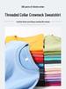 Unisex Solid Color Round Neck Sweatshirt – Loose, Casual, Long Sleeve Top
