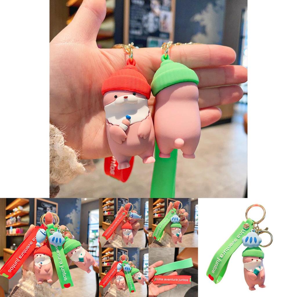 Entzückender Cartoon Seelöwen Schlüsselanhänger Süßes Tier Accessoire für Auto und Tasche