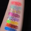 9-color Gel, Colored Sequin, Glue-free 9-color Eyeshadow , Performance Stage Makeup, Big Glitter, Super Shiny.