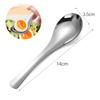 6/1Pcs Stainless Steel Spoon Thicken Soup Spoons for Pot Scoops Colander Home Multipurpose Kitchen Tableware Cooking Tools