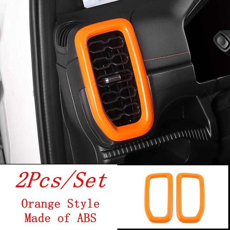 Car Handle Bowl / Start Stop Button / Central Side Panel / Air AC Vent Cover Trim ABS Accessories For Ford Ranger 2024 2025