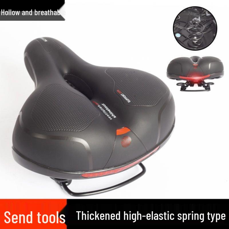 Thickened Silicone Shock-Absorbing Mountain Bike Saddle Default