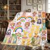 Cardcaptor Sakura Flannel Blanket Printed Warm Comfortable, For Bedrooms, Sofas, Beds, Chairs, Picnics, Travel -HE4