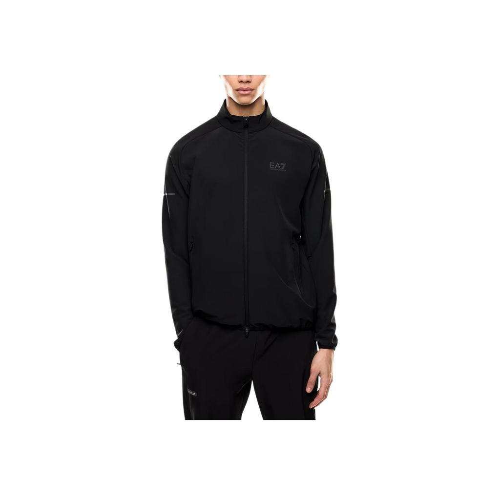 Emporio Armani EA7 High Breathability Stand Collar Reflective Zip Sports Jacket Men Jackets 7M000638-AF16826-UC001