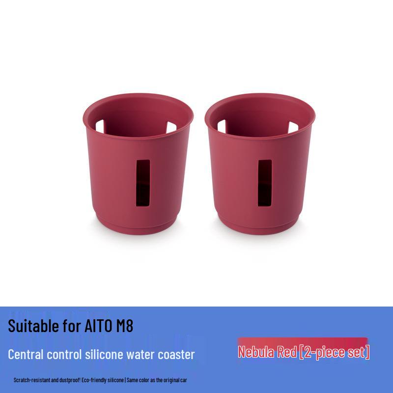 AITO M7/M8 Console Organizer: Fridge Cup Holder, Wireless Charging Pad & Anti-slip Mat