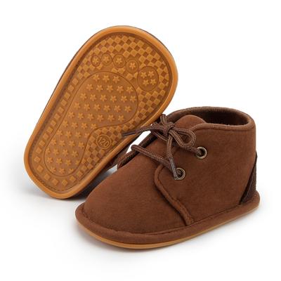 Zapatos de Bebé Niños Clásicos Antideslizantes Suela Blanda Suela de Goma Botas para Niña Pequeña Cuna Infantil Primeros Pasos 3 Colores