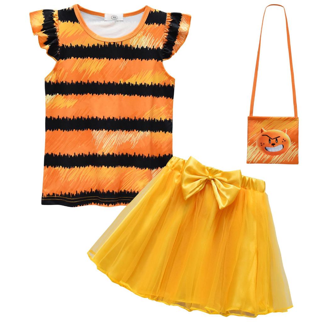 Children Cosplay Costume Girl dog man petey Clothing Halloween Carnival Set Blouse Skirt Sets Summer Casual Suit Party Costume