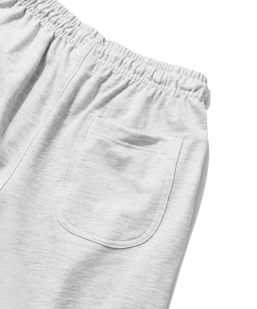 Gainsboro Sweat Shorts_White Melange