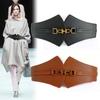 Vintage Pin Buckle Wide Leather Belt Elastic Corset Ladies Dress Suit Waist Belt For Women Waistband Gift