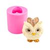 Creative Owl Silicone Mold for DIY Cake, Chocolate, Aroma Stone, and Plaster Decorations