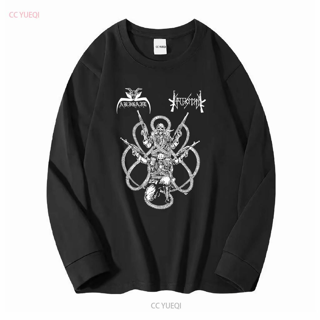ABIGAIL HATE KOMMAND Split Vintage T Shirt Tour LP Black Metal Sabbat 7 Cassette vintage Washed graphic designer clothes