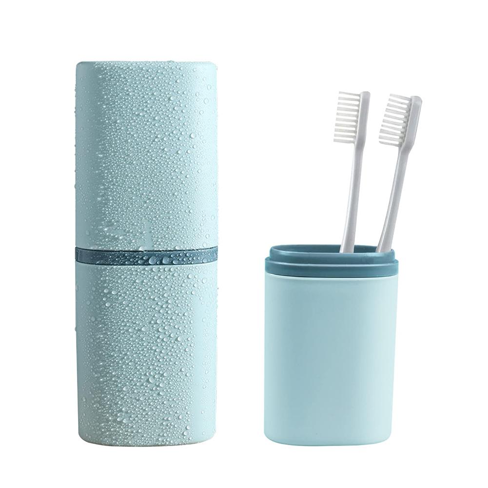 Travel Toothbrush Box Multifunctional Portable Toothbrush Holder Mouthwash Cup Storage Box Home Camping Outdoor Toothbrush Cup