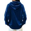 Damen Langarm V-Ausschnitt Kapuzenpullover Lässiger Pullover für Herbst Winter Alltagsmode