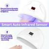 LINMANDA Professional UV LED Nail Lamp Light Dryer for Gels Polishes LED Nail Lamp with 3 Timer Setting and Automatic Sensor